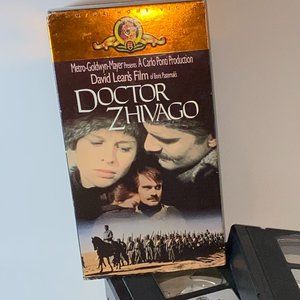 Vintage MGM VHS Doctor Zhivago Movie Video Collectible